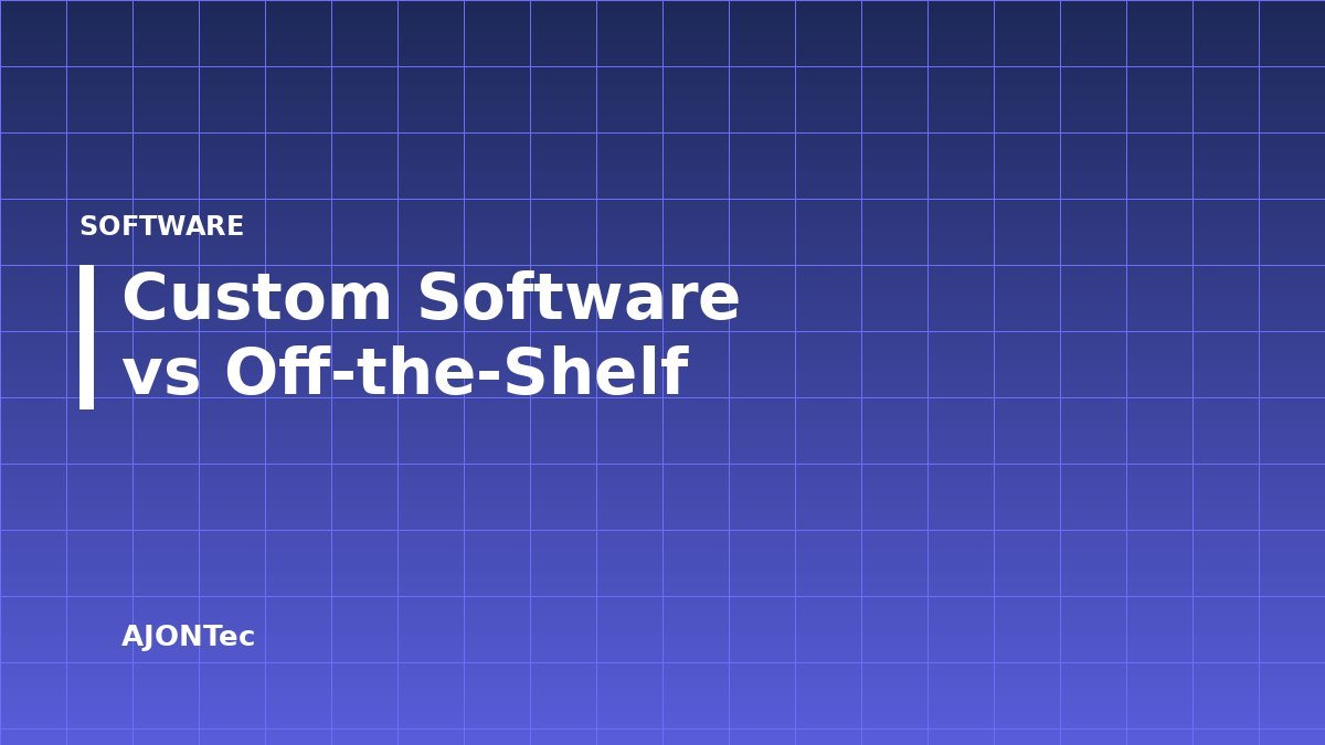 Custom Software vs Off-the-Shelf: How to Decide Without Wasting a Year